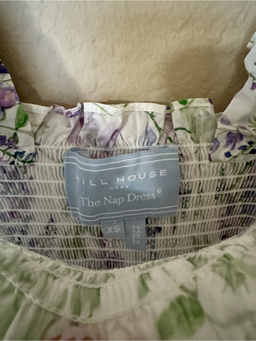 Hill House Ellie Nap Dress in Wisteria Floral Size XS - Picture 4 of 6